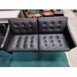 Italian leather 3 seater settee