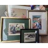 4 x framed pictures and prints
