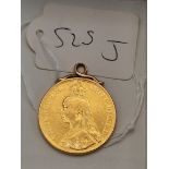 Gold double sovereign 1887