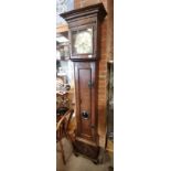 An early oak grand father clock by William Pridgin