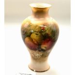 Royal Worcester fruits vase signed William Ricketts