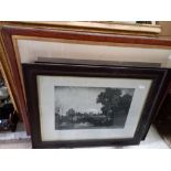 6 x framed antique pictures