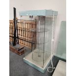 x2 Glass rotating display cabinets