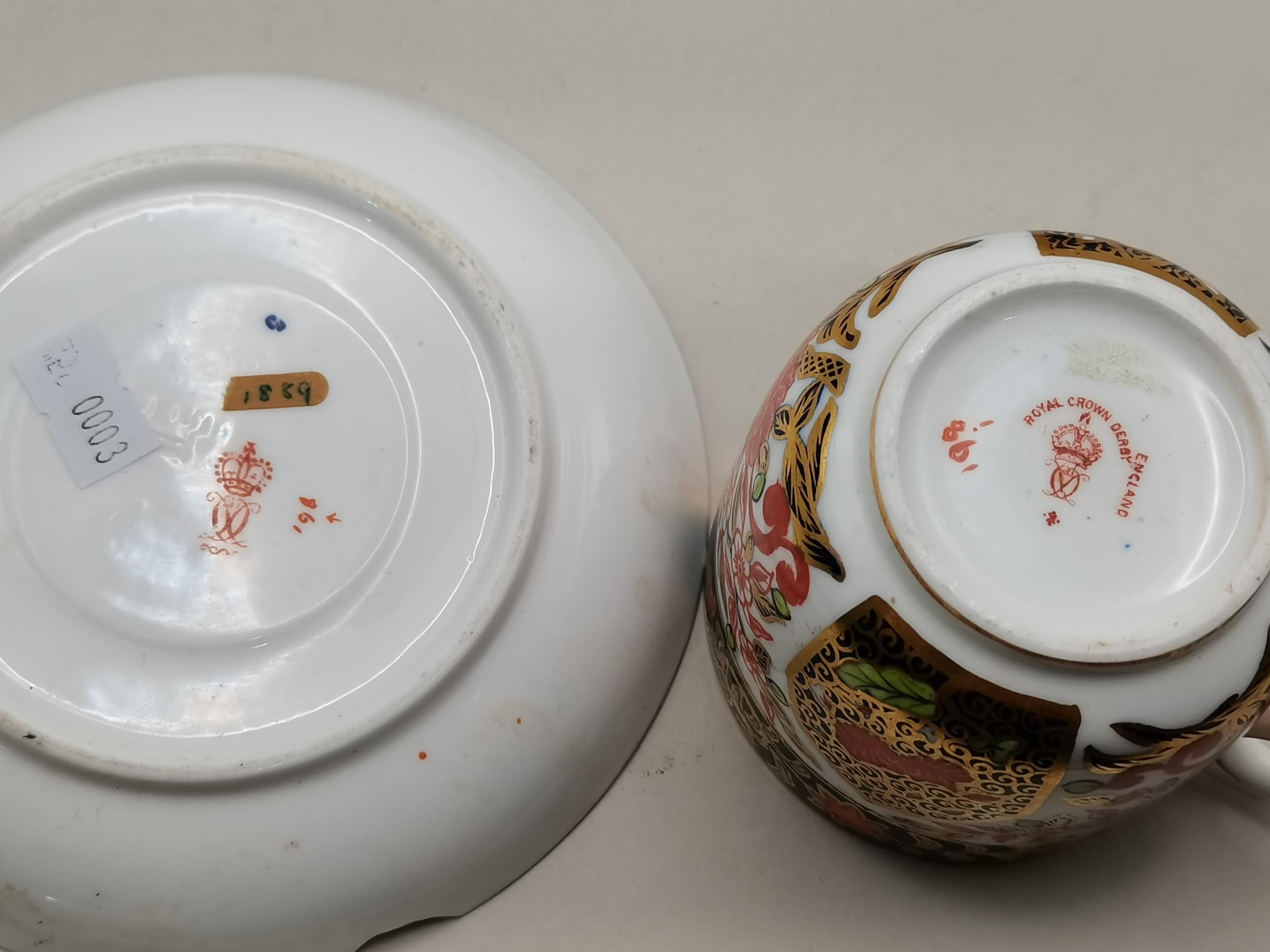 x4 Various Royal Crown Derby Cups and Saucers - Image 5 of 8