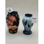 X2 Moorcroft small vases