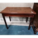 Antique Mahogany fold over table