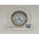 Waterford Crystal clock 13cm