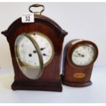 x2 Mantle Mahogany clocks