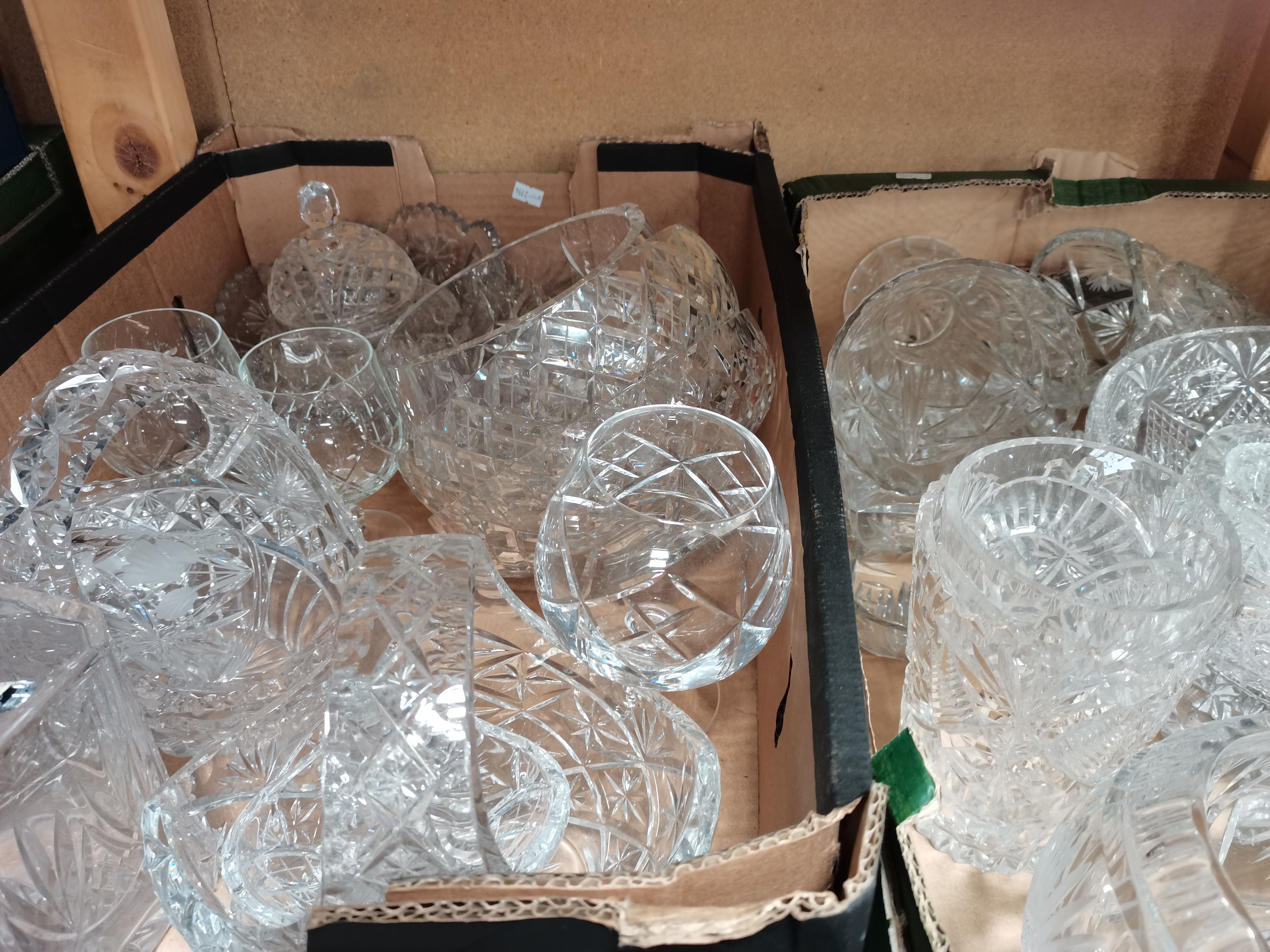 2 Boxes of Crystal Glassware - Image 2 of 2