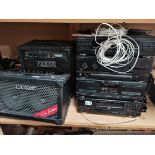 A Kenwood HiFi System plus 3 Amps (Fender, Cube and Ion Tailgater)