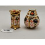 x2 Crown Derby small vases