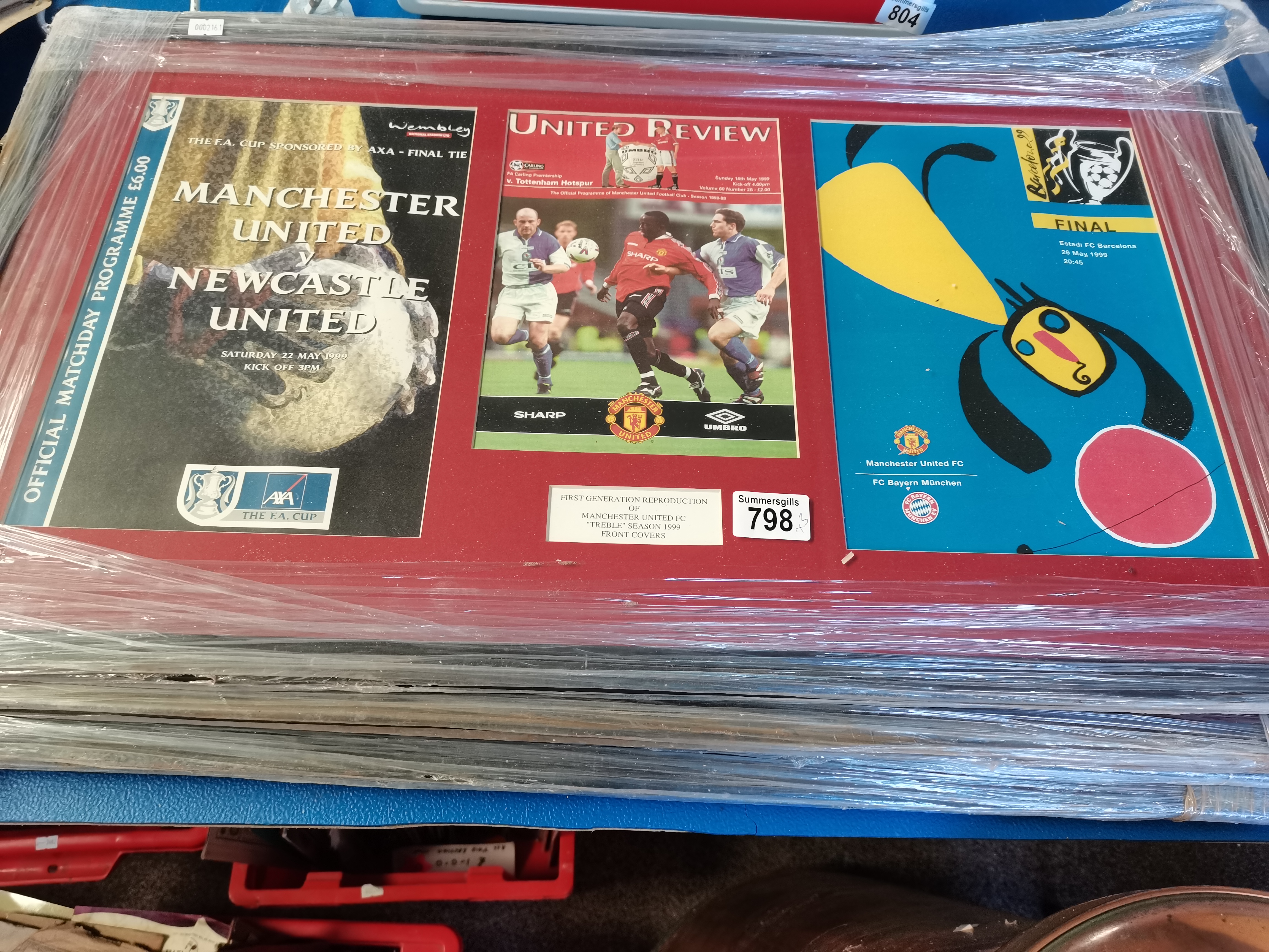 5 x Framed Manchester United Memrobilia