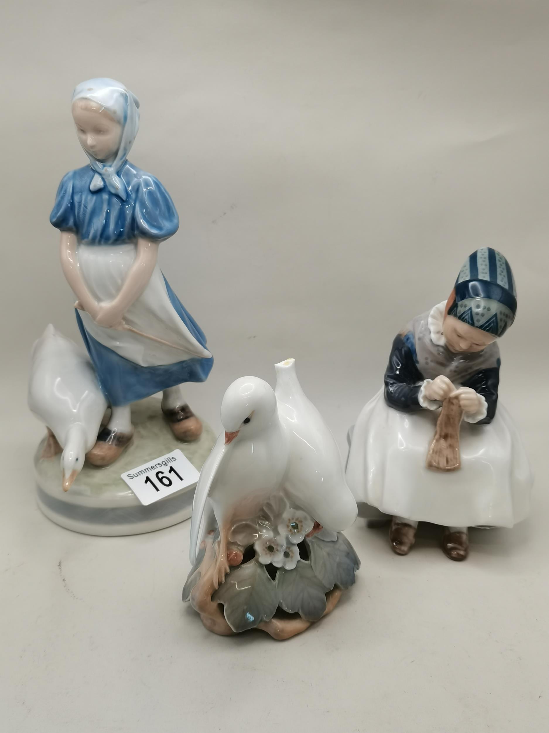 x3 Royal Copenhagen figurines a/f