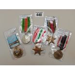 A collection of WWII medals