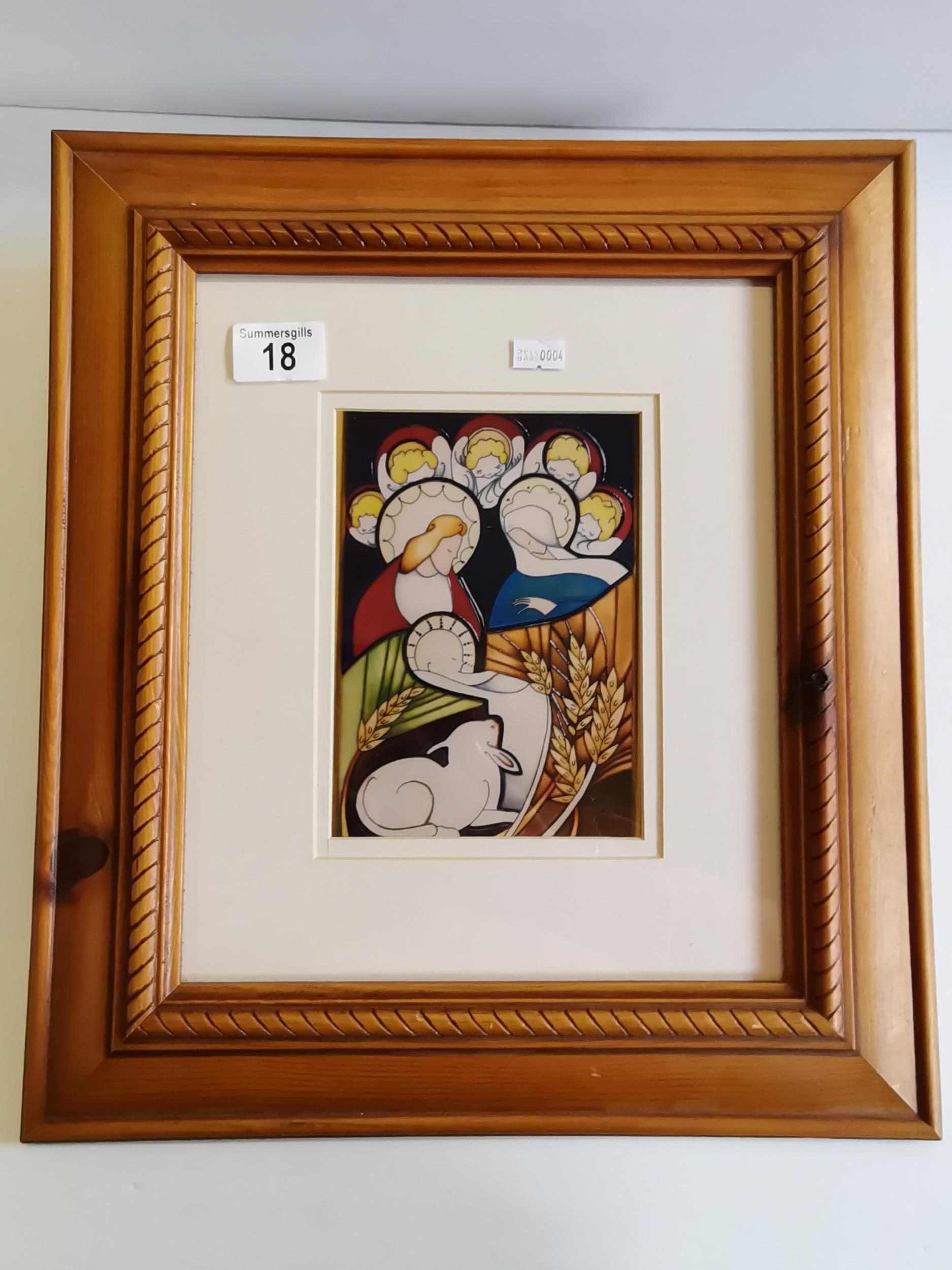 Framed Moorcroft card