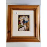 Framed Moorcroft card