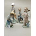 X3 Nao and x1 Lladro figurines