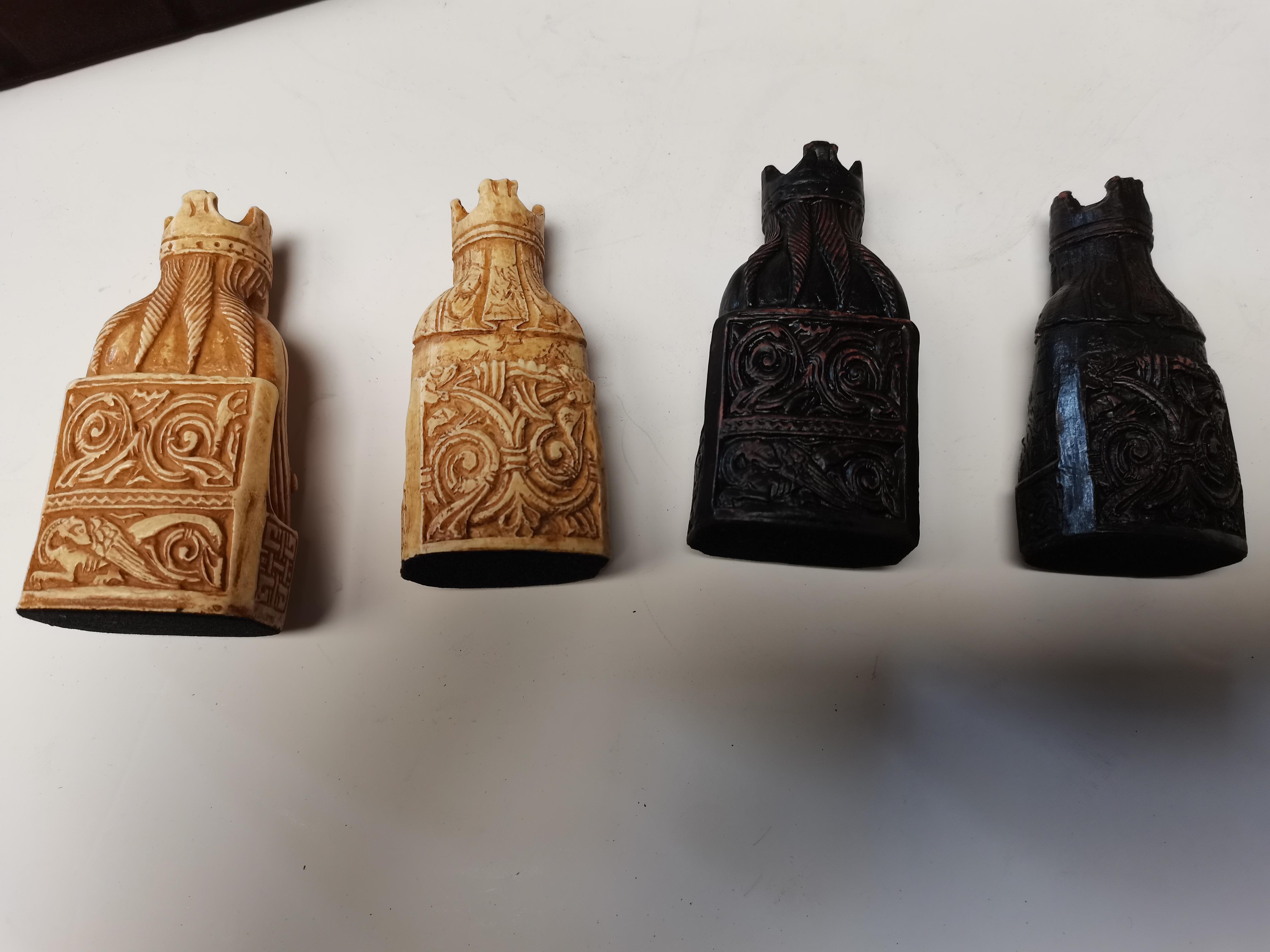 Studio Anne Carlton Chess set - Reproductions of Isle of Lewis Chessmen - Image 6 of 6