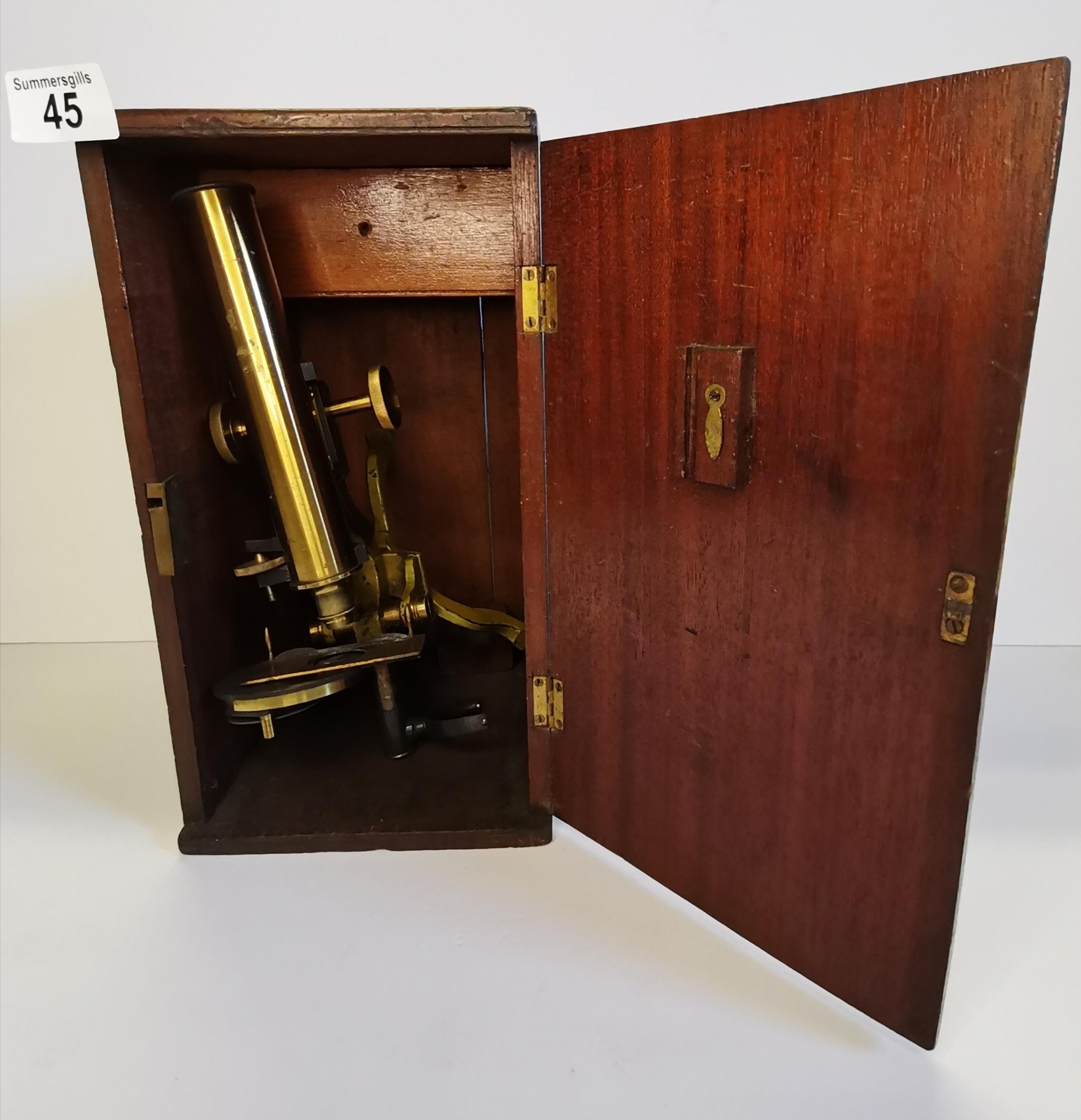 Antique Microscope in original box