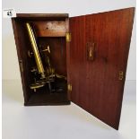 Antique Microscope in original box