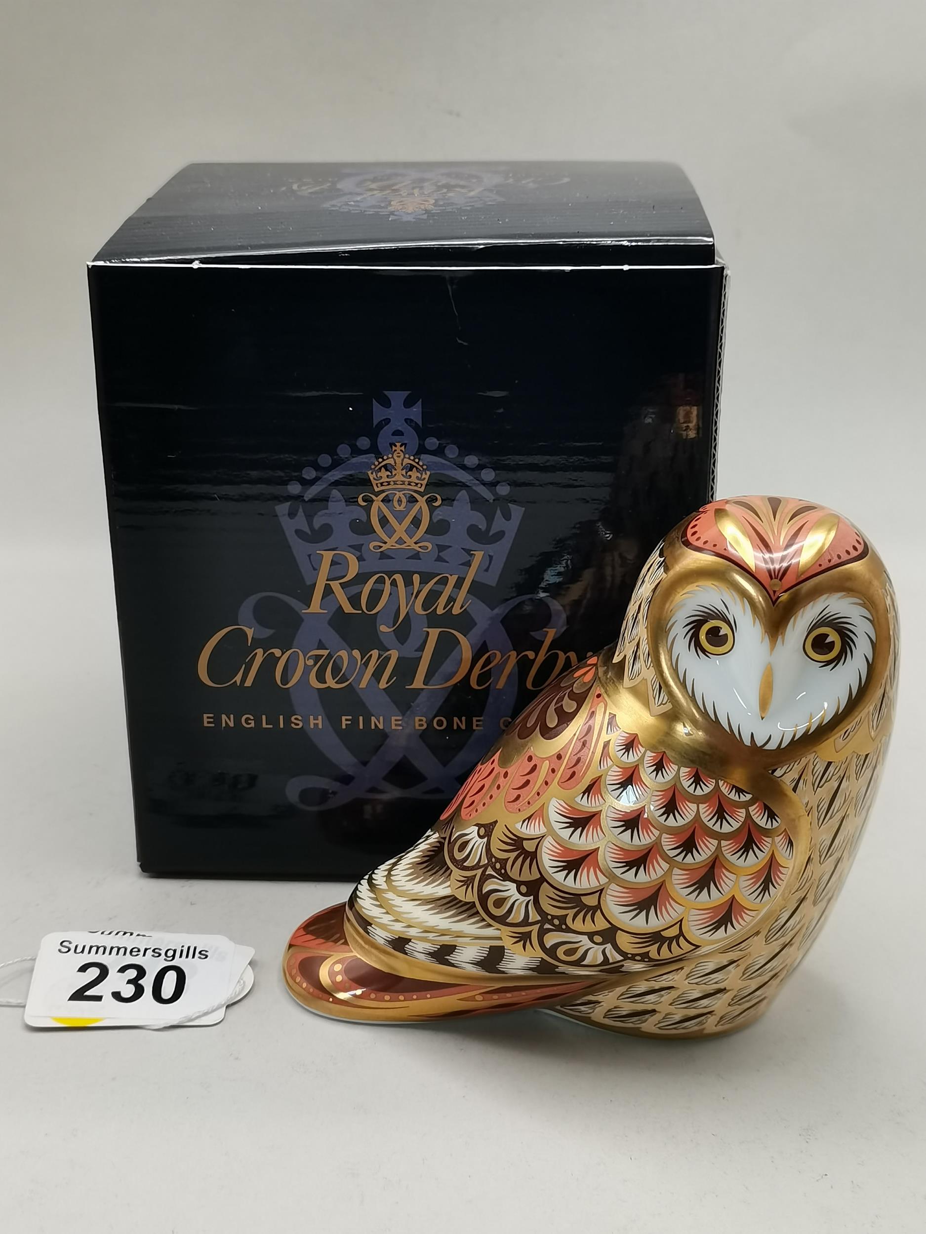 Crown Derby Short Eared Owl Guild Exclusive 2008 MMVIII