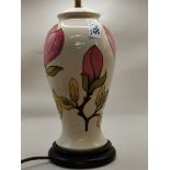 Moorcroft Cream Magnolia Lamp