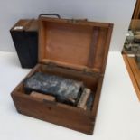 Antique magic lantern and slides