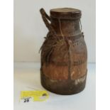African (Kenya) Turkana Tribe Gourd & Hide milk jug - Known as Akarun