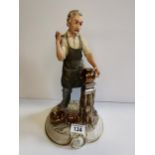 A Capodimonte figure of a blacksmith