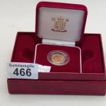 Gold Proof Half Sovereign 2007 in Royal Mint box