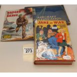 Aircraft Identification book part one, book Badges of the Brave plus Book Jane at War by Evadne Pric
