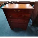 Antique slimline chest of drawers