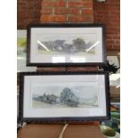 2 x limited Edition prints of country scenes by A Baxter