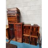 Excellent Rosewood 5 x sectional LADDERAX bookcase/ wall unit