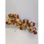 4 x Staffordshire Dog figures