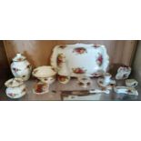 A collection of Royal Albert Country Rose items