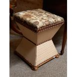 Victorian Commode with fabric covering