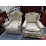 Pair of Howard Style armchairs - restoration project