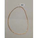 A 9ct gold necklace 24g 60cm long