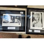 2 x framed Madonna photographs "Vogue" and on stag