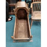 Antique Oak baby's cradle