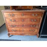 Antique French empire commode chest of drawers