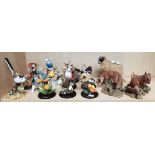 A collection of Country Artist, Goebel and Teviotdale figurines