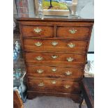 2 over 4 Georgian Chest of Drawers