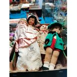 HW German doll, Armand Marseilles doll, 2 fabric d