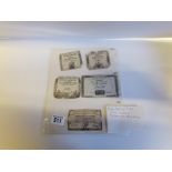 A set of very rare French revolution banknotes