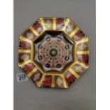 Octagonal Crown Derby Plate - 1128