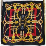 Genuine Hermes scarf - 'Grand Menage' designed by Henri d'Origny