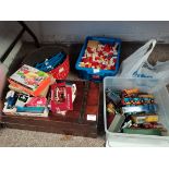 Collection of Toys and Lego plus writing box