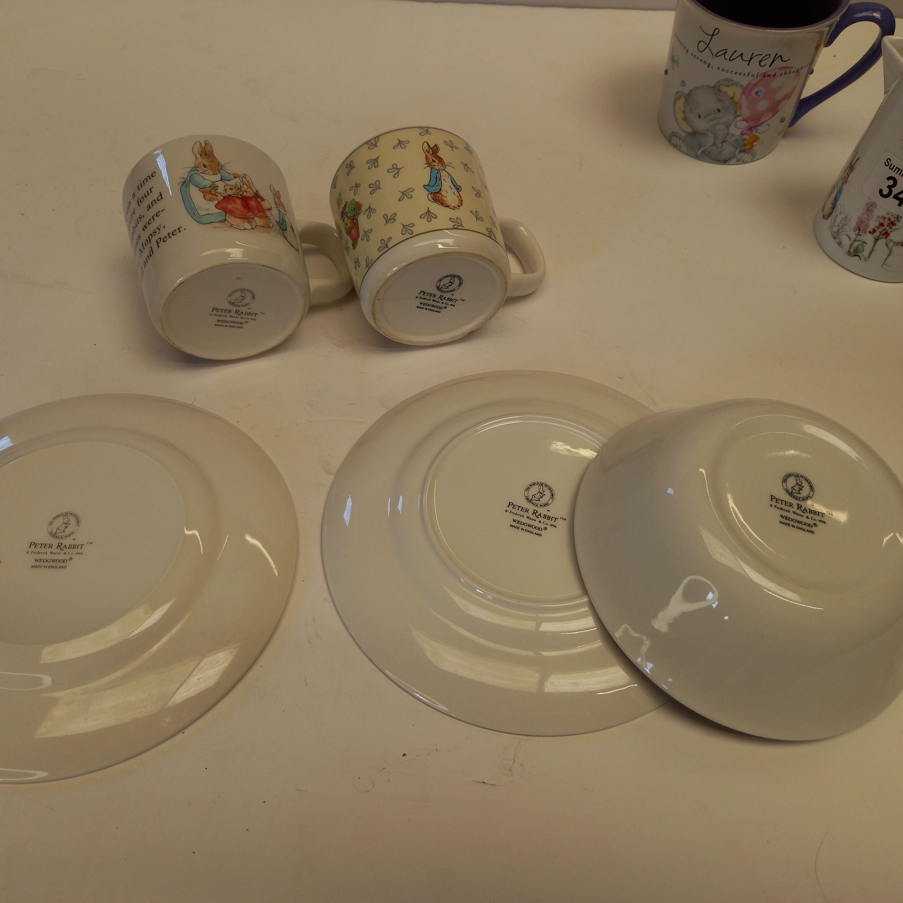 A collection of Beatrix potter peter rabbit Wedgewood items - Image 2 of 2